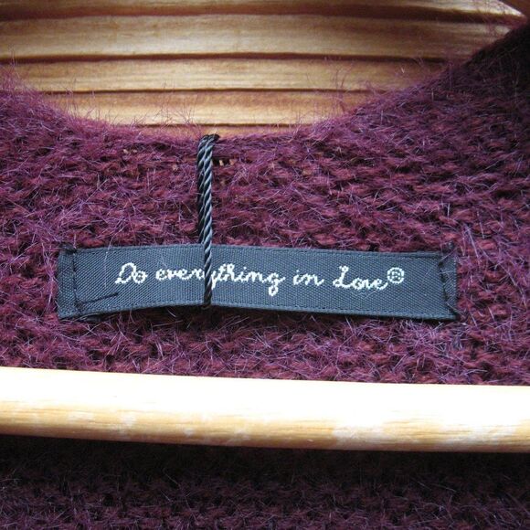 NWT Super Soft Maroon Bell Sleeve Cardigan Sweater S M L XL - Picture 10 of 10